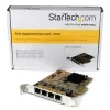 StarTech.com 4-pordiline PCIe Gigabit võrguadapteri kaart, sisemine, juhtmega, PCI Express, Ethernet, 2000 Mbit/s
