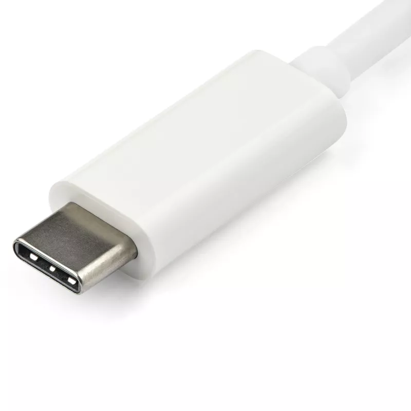 StarTech.com USB-C–VGA-adapter – valge, 3.2 Gen 1 (3.1 Gen 1), USB USB-C, VGA (D-Sub) väljund, 1920 × 1200 pikslit