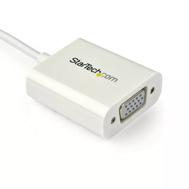 StarTech.com USB-C–VGA-adapter – valge, 3.2 Gen 1 (3.1 Gen 1), USB USB-C, VGA (D-Sub) väljund, 1920 × 1200 pikslit