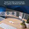 StarTech.com USB-C–DisplayPort-adapter – 4K 60 Hz/8K 30 Hz – USB USB-C–DP 1.4 HBR2 adapteri dongel – kompaktne USB-C (DP Alt Mode) monitori videomuundur – Thunderbolt 3 ühilduv – valge