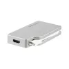 StarTech.com USB-C mitme pordiga videoadapter HDMI, VGA, Mini DisplayPorti või DVI-ga – USB USB-C monitoriadapter HDMI 1.4-le või mDP 1.2-le (4K) – VGA või DVI (1080p) – hõbedane alumiinium
