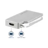 StarTech.com USB-C mitme pordiga videoadapter HDMI, VGA, Mini DisplayPorti või DVI-ga – USB USB-C monitoriadapter HDMI 1.4-le või mDP 1.2-le (4K) – VGA või DVI (1080p) – hõbedane alumiinium