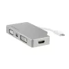 StarTech.com USB-C mitme pordiga videoadapter HDMI, VGA, Mini DisplayPorti või DVI-ga – USB USB-C monitoriadapter HDMI 1.4-le või mDP 1.2-le (4K) – VGA või DVI (1080p) – hõbedane alumiinium