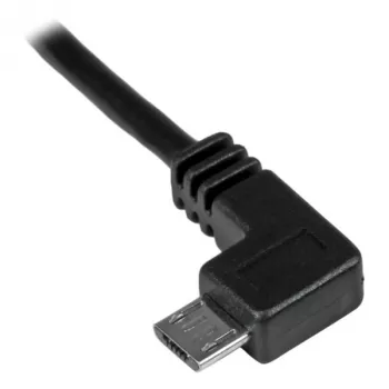 StarTech.com Micro-USB laadimis- ja sünkroonimiskaabel M/M - Vasakpoolse nurgaga Micro-USB - 30/24 AWG - 1 m (3 jalga)