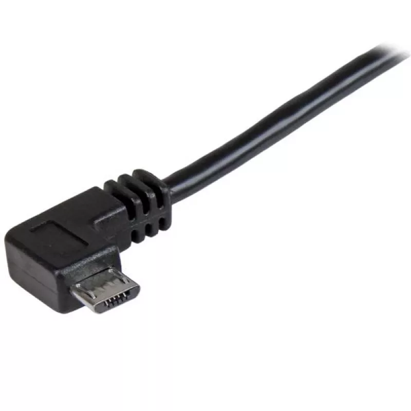 StarTech.com Micro-USB laadimis- ja sünkroonimiskaabel M/M – täisnurkne Micro-USB – 24 AWG – 2 m