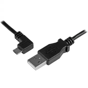 StarTech.com Micro-USB laadimis- ja sünkroonimiskaabel M/M - vasaknurkne Micro-USB - 24 AWG - 2 m (6 jalga)