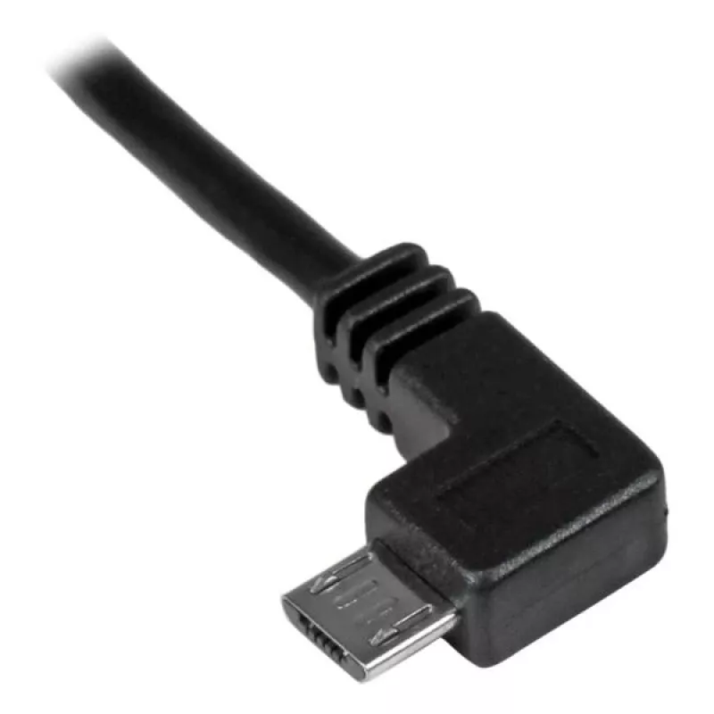 StarTech.com Micro-USB laadimis- ja sünkroonimiskaabel M/M - vasaknurkne Micro-USB - 24 AWG - 2 m (6 jalga)