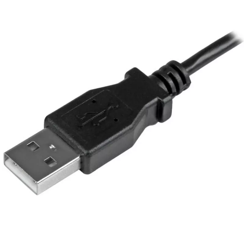 StarTech.com Micro-USB laadimis- ja sünkroonimiskaabel M/M - vasaknurkne Micro-USB - 24 AWG - 2 m (6 jalga)