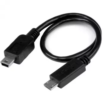 StarTech.com USB OTG-kaabel - Micro USB Mini USB-le - isane/isane - 8 tolli