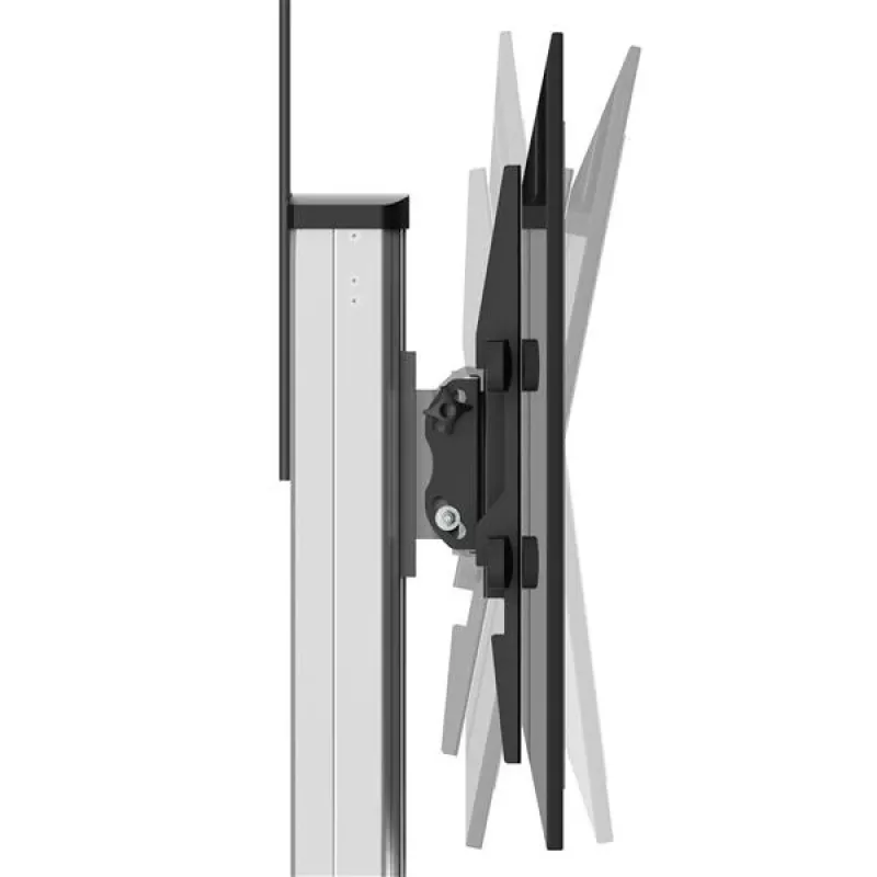 StarTech.com TV-alus – reguleeritava kõrgusega – lukustatavad rattad, 40 kg, 81,3 cm (32 tolli), 190,5 cm (75 tolli), 200 x 200 mm, 600 x 400 mm, 1110–1510 mm