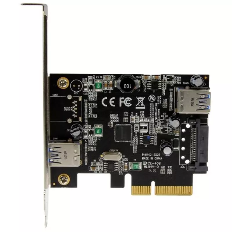StarTech.com 2-pordine USB 3.1 (10 Gbps) kaart - USB-A, 1x väline, 1x sisemine - PCIe