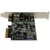 StarTech.com 2-pordine USB 3.1 (10 Gbps) kaart - USB-A, 1x väline, 1x sisemine - PCIe