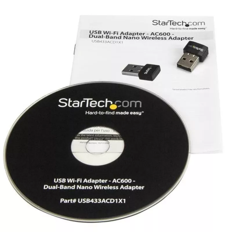 StarTech.com USB Wi-Fi-adapter - AC600 - kaheribaline nano-juhtmeta adapter