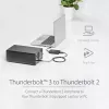 StarTech.com Thunderbolt 3 Thunderbolt 2-le adapter – TB3 sülearvuti TB2 ekraanide ja seadmete jaoks – Thunderbolt 2 20 Gbps või Thunderbolt 1 10 Gbps muundur – Thunderbolt 3 sertifitseeritud – Windows/Mac
