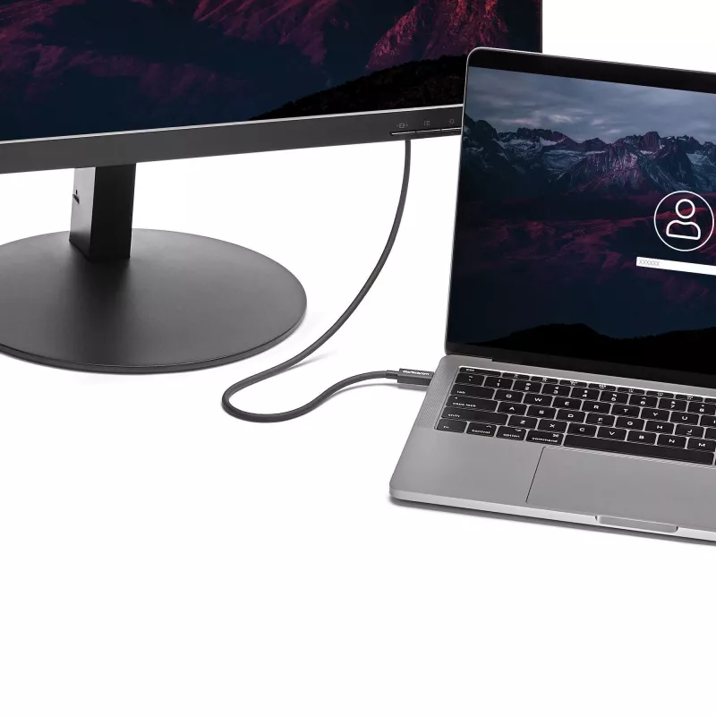 StarTech.com 0.5m Thunderbolt 3 (40Gbps) USB-C-kaabel – Thunderbolt, USB ja DisplayPort ühilduv