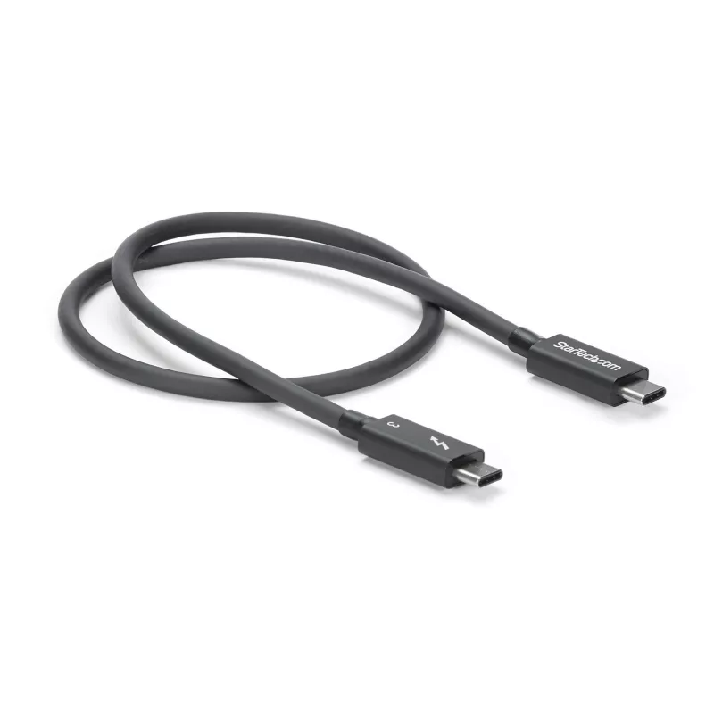 StarTech.com 0.5m Thunderbolt 3 (40Gbps) USB-C-kaabel – Thunderbolt, USB ja DisplayPort ühilduv