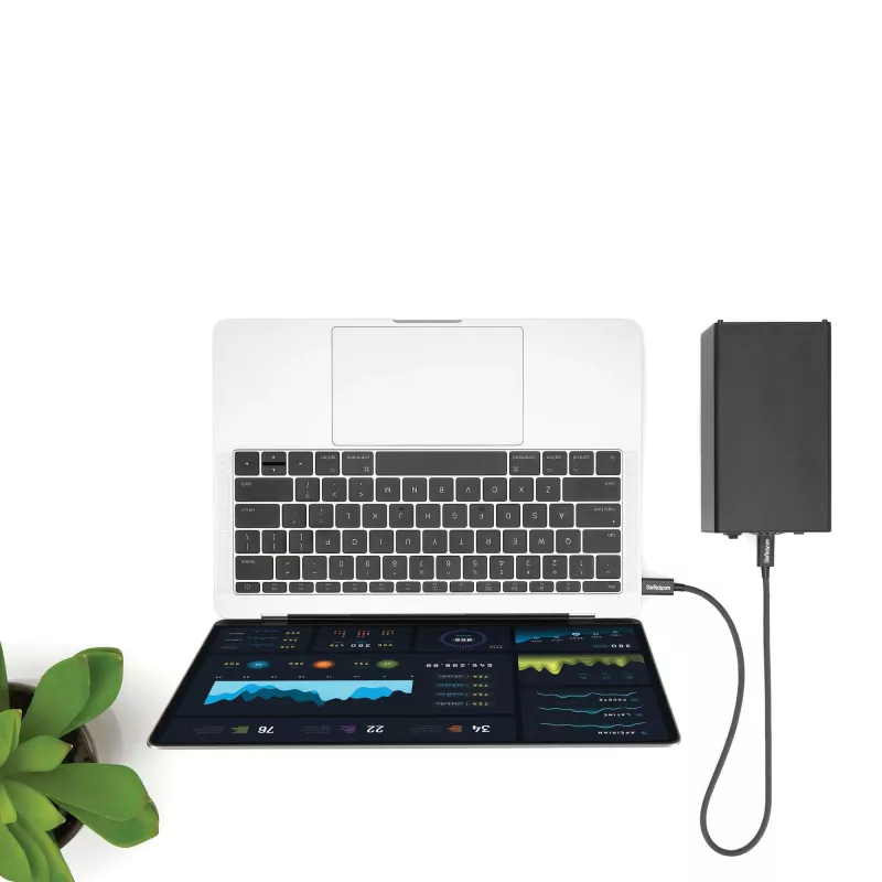 StarTech.com 0.5m Thunderbolt 3 (40Gbps) USB-C-kaabel – Thunderbolt, USB ja DisplayPort ühilduv
