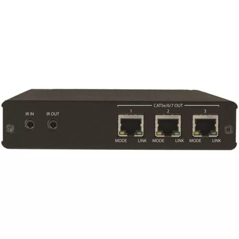 StarTech.com 3-pordiline HDBaseT pikenduskomplekt koos 3 vastuvõtjaga - 1x3 HDMI üle CAT5e jaotur - kuni 4K