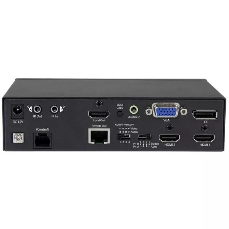 StarTech.com Mitme Sisendiga HDBaseT Pikendaja Sisseehitatud Lülitiga - DisplayPort, VGA ja HDMI üle CAT5e või CAT6 - Kuni 4K