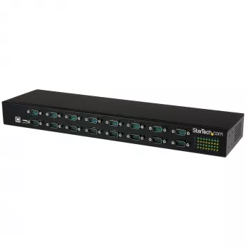 StarTech.com 16-pordiline USB-jadasiini adapterjaotur, USB 2.0 Type-B, jadasiin, 480 Mbit/s, must, teras, 36 W