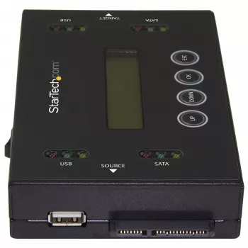StarTech.com 1:1 eraldiseisev kõvaketta duplikaator ja kustutaja, USB-mälupulga ning SATA HDD/SSD ketta kloonija ja kustutaja, LCD-ekraan, TAA nõuetele vastav, OS sõltumatu
