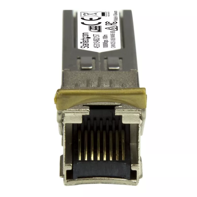 StarTech.com Gigabit vask RJ45 SFP transiiveri moodul - HP 453154-B21 ühilduv~HPE 453154-B21 ühilduv SFP moodul - 1000BASE-T - SFP RJ45 Cat6/Cat5e - 1GE Gigabit Ethernet SFP - RJ-45 100m - HPE 6120XG, 6120G, Flex Fabric