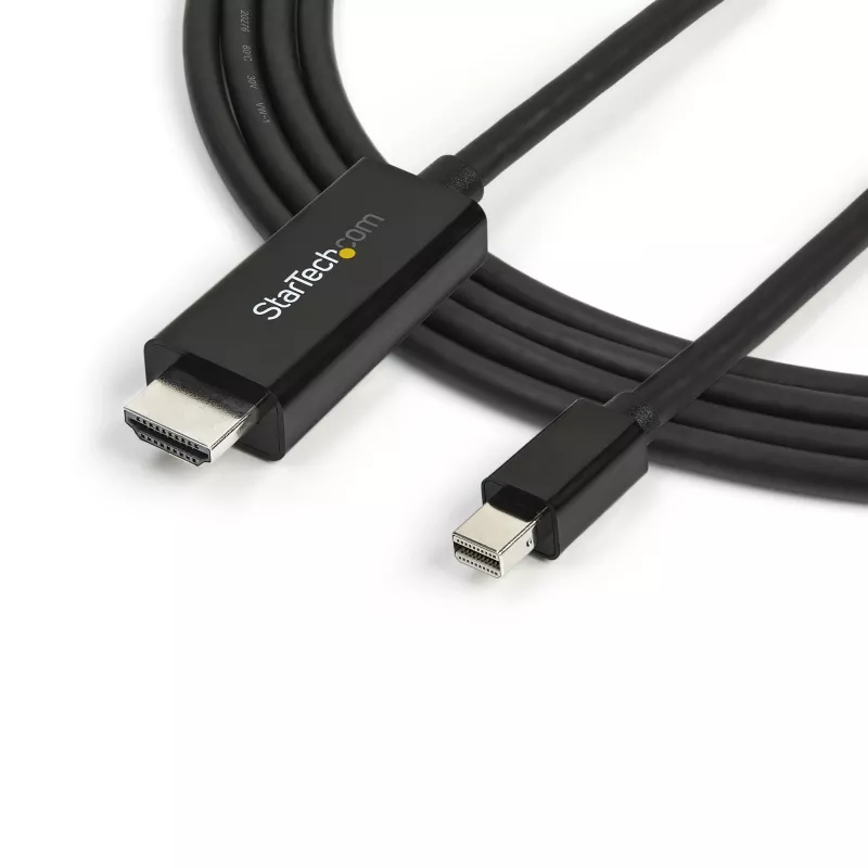 StarTech.com 10 jalga (3 m) Mini DisplayPort HDMI-kaablile – 4K 30Hz video – mDP HDMI-adapterkaabel – Mini DP või Thunderbolt 1/2 Mac/PC HDMI-kuvarile/ekraanile – mDP HDMI-muunduri juhe