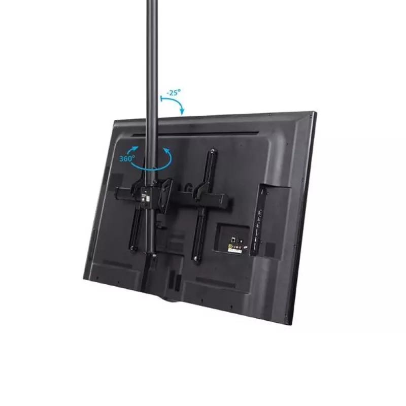 StarTech.com TV laekinnitus - täisliigutusega universaalne rippuv ühe ekraani kinnitus reguleeritava teleskoopvardaga - kallutus / pööramine - VESA kronstein 32 inch-75 inch ekraanidele