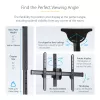 StarTech.com TV laekinnitus - täisliigutusega universaalne rippuv ühe ekraani kinnitus reguleeritava teleskoopvardaga - kallutus / pööramine - VESA kronstein 32 inch-75 inch ekraanidele
