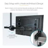 StarTech.com TV laekinnitus - täisliigutusega universaalne rippuv ühe ekraani kinnitus reguleeritava teleskoopvardaga - kallutus / pööramine - VESA kronstein 32 inch-75 inch ekraanidele