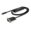 StarTech.com 3ft/1m USB-C–VGA kaabel – 1920x1200/1080p USB USB-C–VGA videoaktiivadapteri kaabel – Thunderbolt 3 ühilduv – sülearvuti VGA-kuvari/projektoriga – DP Alt Mode HBR2