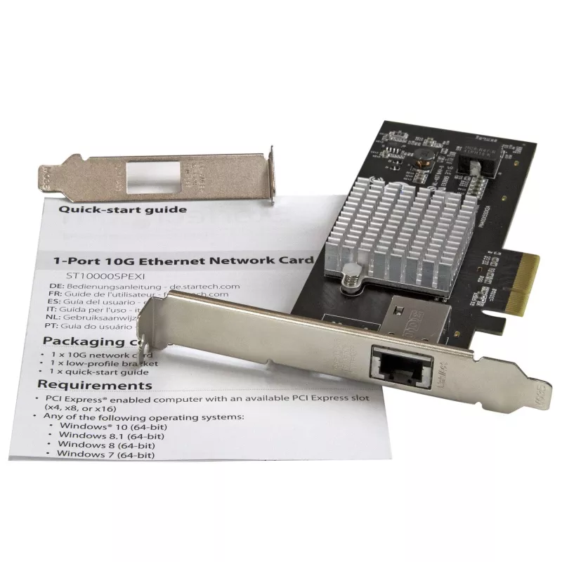 StarTech.com 1-pordiline 10G Ethernet võrgukaart - PCI Express - Intel X550-AT kiip