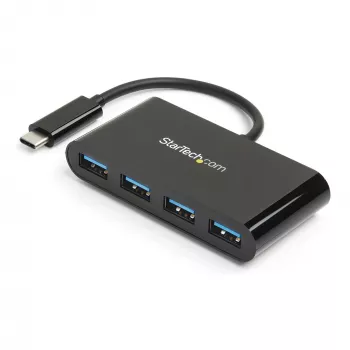 StarTech.com 4-pordiline USB-C jaotur – USB-C kuni 4x USB-A – USB 3.0 jaotur – 5 Gbps – siiniga toide