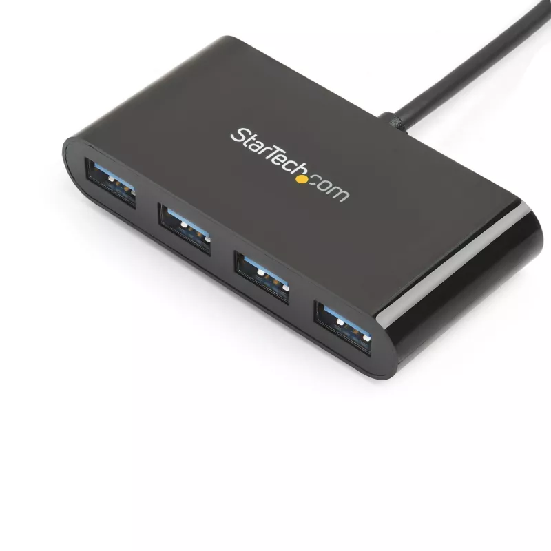 StarTech.com 4-pordiline USB-C jaotur – USB-C kuni 4x USB-A – USB 3.0 jaotur – 5 Gbps – siiniga toide