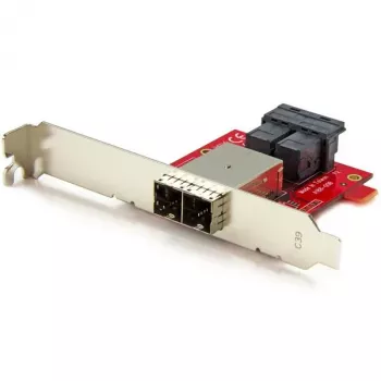 StarTech.com Mini-SAS-adapter – Kahekordne SFF-8643 SFF-8644-le – täis- ja madalprofiiliga kronsteinidega – 12 Gbps