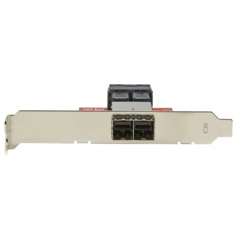 StarTech.com Mini-SAS-adapter – Kahekordne SFF-8643 SFF-8644-le – täis- ja madalprofiiliga kronsteinidega – 12 Gbps