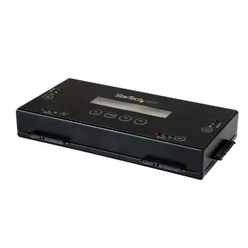 StarTech.com 4 pesaga SSD/HDD kõvakettakustutaja – 2,5-tolline ja 3,5-tolline SATA – hostivaba eraldiseisev turvaline kustutusväline kettaandmekustutaja – 9 kustutusrežiimi – RS232 printeriport – NIST/DOD ja TAA nõuetele vastav