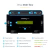 StarTech.com 4 pesaga SSD/HDD kõvakettakustutaja – 2,5-tolline ja 3,5-tolline SATA – hostivaba eraldiseisev turvaline kustutusväline kettaandmekustutaja – 9 kustutusrežiimi – RS232 printeriport – NIST/DOD ja TAA nõuetele vastav
