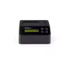 StarTech.com Single Bay Hard Drive Eraser, eraldiseisev HDD/SSD puhastaja, 4Kn, USB 3.0 to SATA III (6 Gbps), 9 kustutusrežiimi, LCD-ekraan, turvalise kustutamisega kõvaketta puhastusdokk, DB-9 printeriport, TAA-le vastav