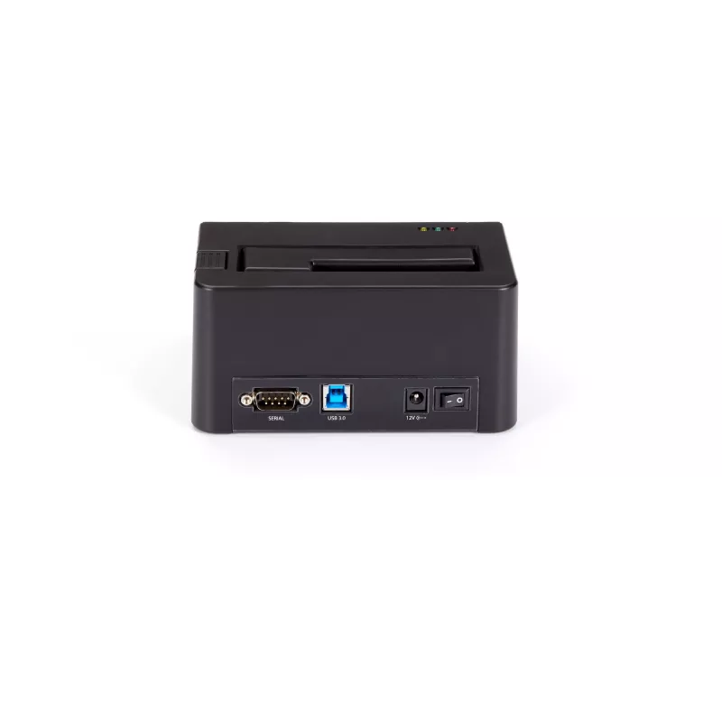 StarTech.com Single Bay Hard Drive Eraser, eraldiseisev HDD/SSD puhastaja, 4Kn, USB 3.0 to SATA III (6 Gbps), 9 kustutusrežiimi, LCD-ekraan, turvalise kustutamisega kõvaketta puhastusdokk, DB-9 printeriport, TAA-le vastav