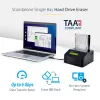 StarTech.com Single Bay Hard Drive Eraser, eraldiseisev HDD/SSD puhastaja, 4Kn, USB 3.0 to SATA III (6 Gbps), 9 kustutusrežiimi, LCD-ekraan, turvalise kustutamisega kõvaketta puhastusdokk, DB-9 printeriport, TAA-le vastav