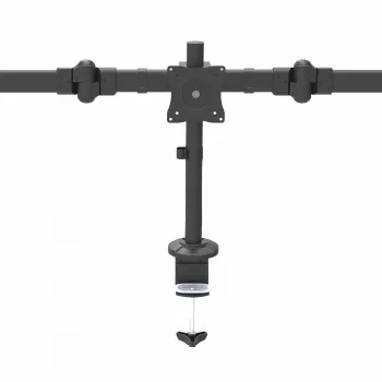 StarTech.com lauale kinnitatav kolmekuvarraam – ergonoomiline VESA 3 monitorikinnitus kuni 27-tollistele kuvaritele – liigendatav ja kõrgusreguleeritav postikinnitus – kallutus/pööramine/pööre LCD-/LED-ekraanile – lauaklamber/kaabliava kinnitus