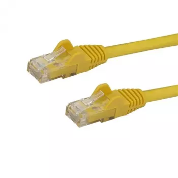 StarTech.com 50cm CAT6 Etherneti kaabel - Kollane CAT 6 Gigabit Etherneti juhe -250MHz 100W PoE RJ45 UTP võrgu/ühendusjuhe haakumisvastaste klambritega ja tõmbetugevdusega, individuaalselt testitud
