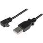 StarTech.com Micro-USB laadimis- ja sünkroonimiskaabel M/M – täisnurkne Micro-USB – 24 AWG – 0,5 m