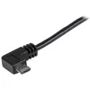 StarTech.com Micro-USB laadimis- ja sünkroonimiskaabel M/M – täisnurkne Micro-USB – 24 AWG – 0,5 m