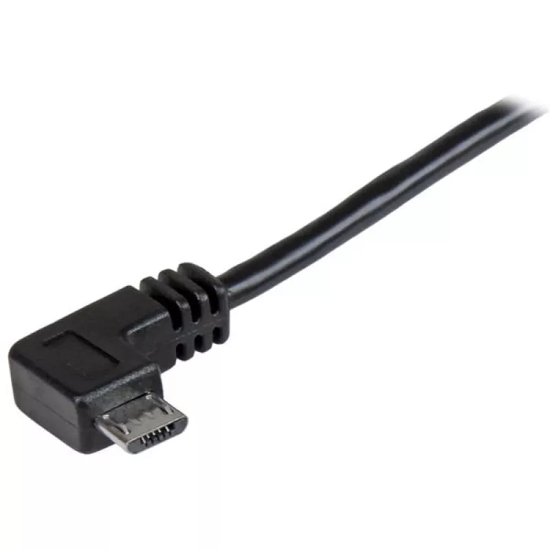 StarTech.com Micro-USB laadimis- ja sünkroonimiskaabel M/M – täisnurkne Micro-USB – 24 AWG – 0,5 m
