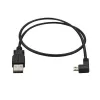 StarTech.com Micro-USB laadimis- ja sünkroonimiskaabel M/M – vasakpoolse nurgaga Micro-USB – 24 AWG – 0,5 m