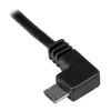 StarTech.com Micro-USB laadimis- ja sünkroonimiskaabel M/M – vasakpoolse nurgaga Micro-USB – 24 AWG – 0,5 m