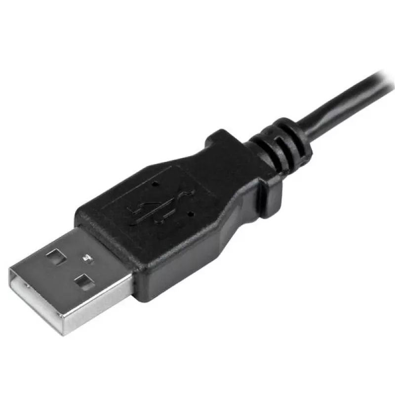 StarTech.com Micro-USB laadimis- ja sünkroonimiskaabel M/M – vasakpoolse nurgaga Micro-USB – 24 AWG – 0,5 m