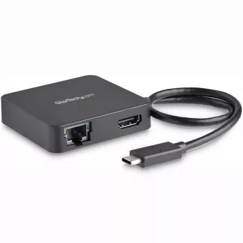 StarTech.com USB-C-multipordiadapter – kaasaskantav USB-C minidokk 4K HDMI-videoga – Gigabit Ethernet, USB 3.0 jaotur (1x USB-A, 1x USB-C) – USB USB-C-multipordiadapter – Thunderbolt 3-ga ühilduv